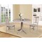 International Concepts Round 42 in Round Top Pedestal Table with 2 Chairs, Washed Gray Taupe, 42 in W, 42 in L, 30.3 in H K09-42DPT-27B-C10-2 - alternate 3